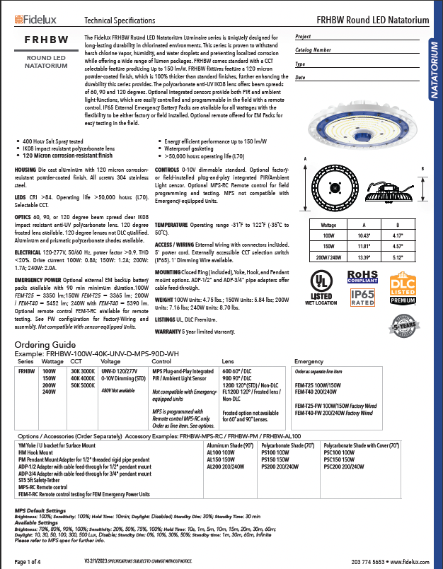 Specifications